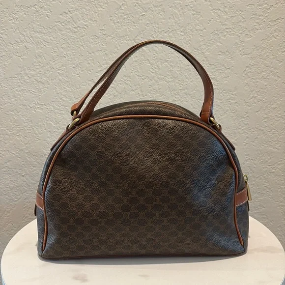 Celine Macadam Dome Brown Handbag Tote Bag - Picture 4 of 14